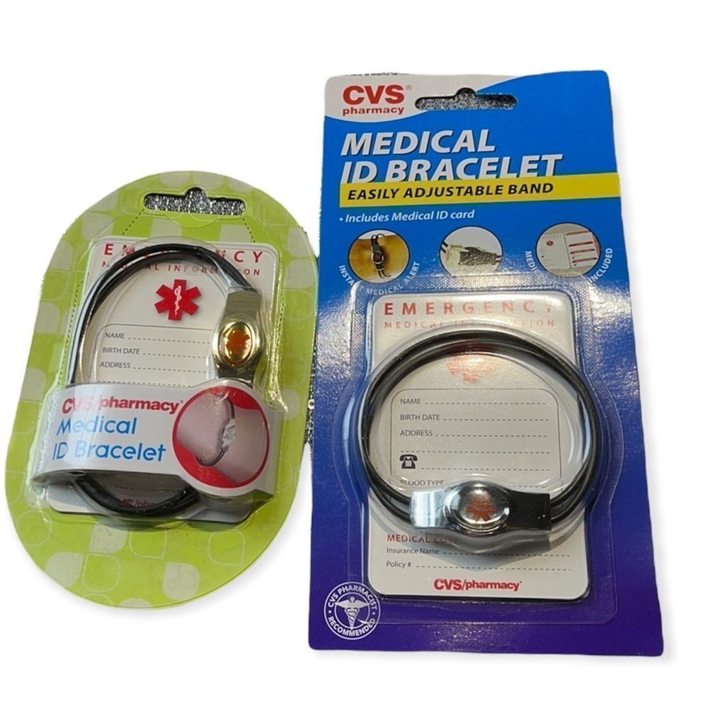New CVS bundle of (2)Medical ID Bracelet